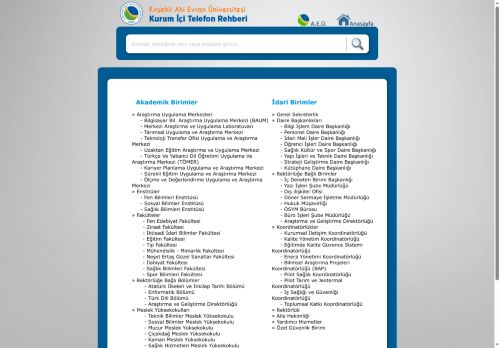 REHBER - Ahi Evran Üniversitesi