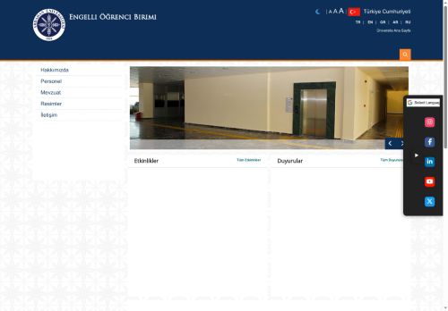 Ana Sayfa | Engelli Öğrenci Birimi