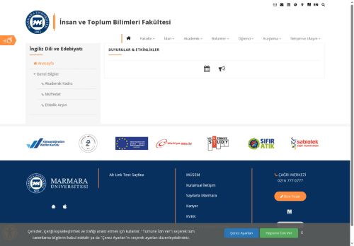 İngiliz Dili ve Edebiyatı - İnsan ve Toplum Bilimleri Fakültesi - Marmara Üniversitesi
