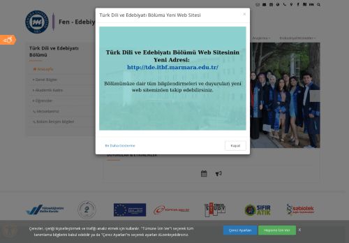 Türk Dili ve Edebiyatı Bölümü - Fen - Edebiyat Fakültesi - Marmara Üniversitesi