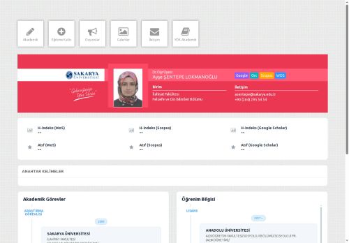 Dr.Öğr.Üyesi Ayşe ŞENTEPE LOKMANOĞLU