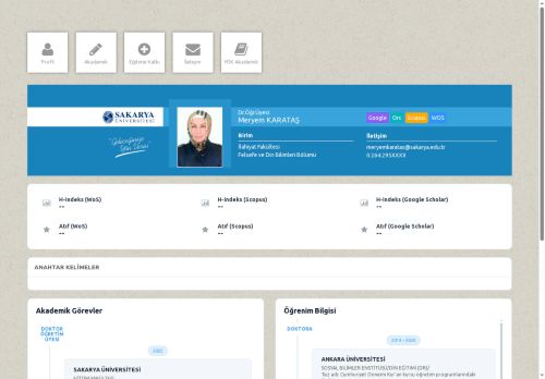 Dr.Öğr.Üyesi Meryem KARATAŞ