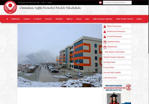 Gümüşhane Üniversitesi - Gümüşhane Sağlık Hizmetleri Meslek Yüksekokulu