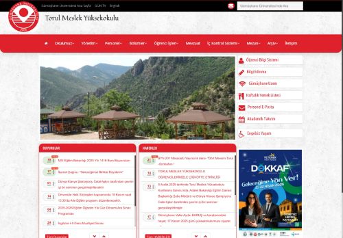 Gümüşhane Üniversitesi - Torul Meslek Yüksekokulu