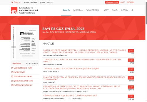 Alevi ve Bektaşi Sözlü Kültüründeki Değer Kavramları | TÜRK KÜLTÜRÜ VE HACI BEKTAŞ VELİ ARAŞTIRMA DERGİSİ