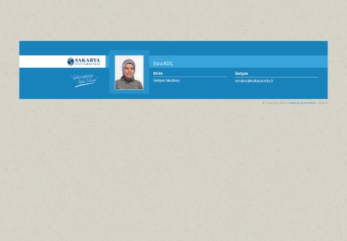 Sakarya Üniversitesi | Esra KOÇ
