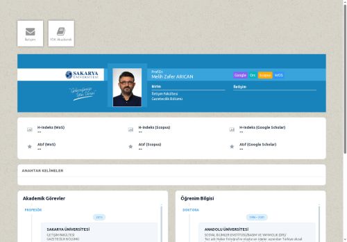 Prof.Dr. Melih Zafer ARICAN