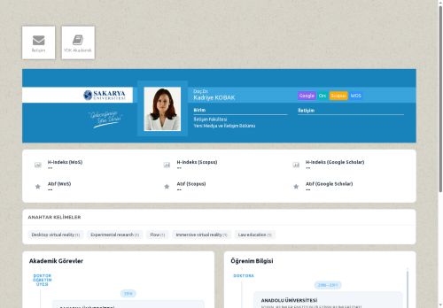 Doç.Dr. Kadriye KOBAK