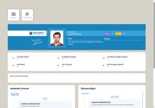 Arş.Gör.Dr. İsmail BEKTAŞ