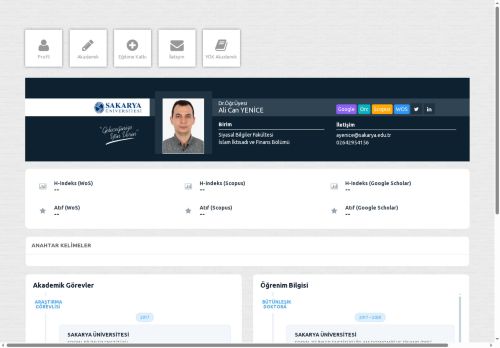 Dr.Öğr.Üyesi Ali Can YENİCE