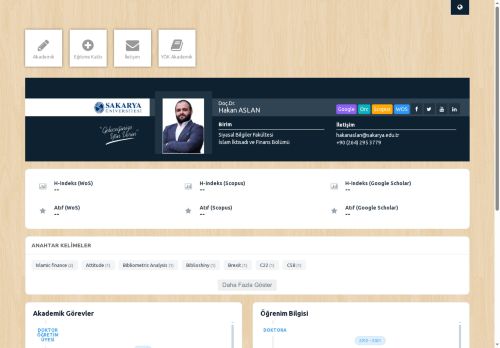 Doç.Dr. Hakan ASLAN