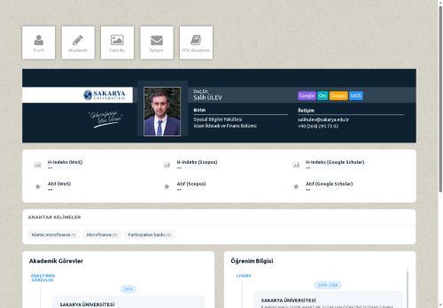 Doç.Dr. Salih ÜLEV