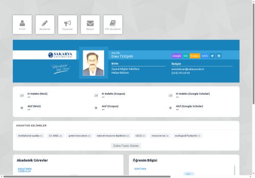 Arş.Gör. Enes TEKŞAN