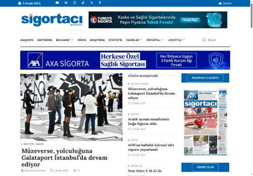 Anasayfa - Sigortacı Gazetesi
