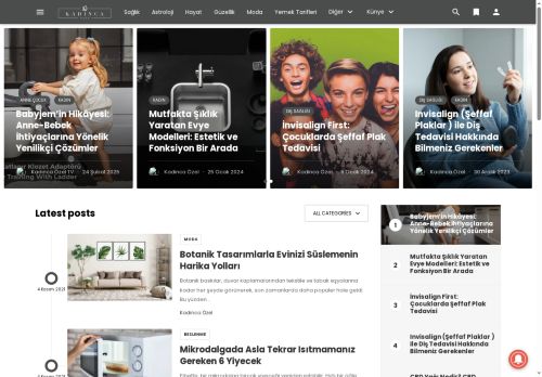 Türkiye'nin Kadınca Özel Dergisi: Kadincaozel.com.tr - Kadınca haberler ve sağlık haberleri, Kadınca burç yorumları, magazin, zayıflama, makyaj, moda,yemek tarifleri ve diyet tarifleri Kadincaozel.com.tr