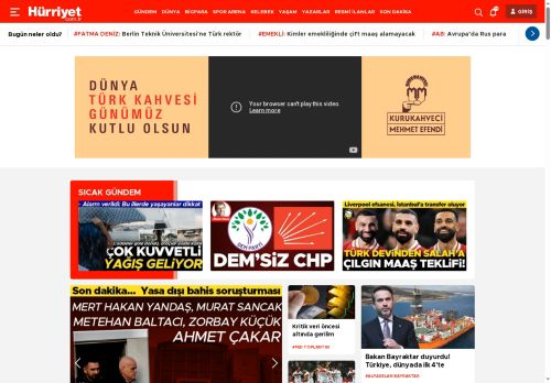 Hürriyet - Haber, Son Dakika Haberler, Güncel Gazete Haberleri