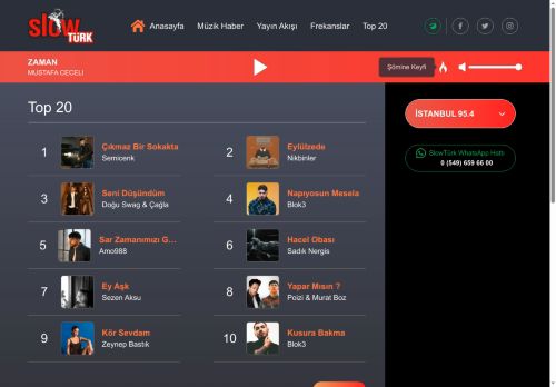 İstanbul 95.4- SlowTürk Dinle - Aşkın Frekansı SlowTürk...