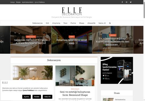 Dünyanın Bir Numaralı Dekorasyon ve Stil Dergisi - ELLE Decoration