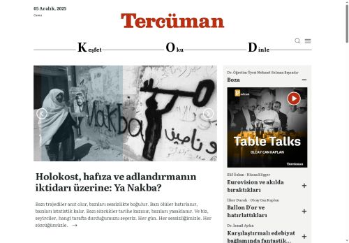 Makaleler, Röportajlar, Podcast | TERCÜMAN GAZETESİ