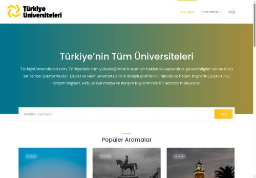 Ana Sayfa - turkiyeuniversiteleri.com