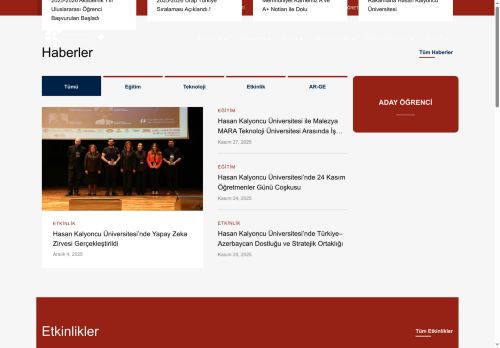 Eğitimin Hayat Boyu Seninle | Hasan Kalyoncu Üniversitesi |