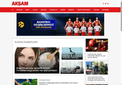 Kadın güzellik diyet çocuk mutfak astroloji sağlık ilişkiler ve pratik yöntemlere dair her şey Kadın'da | AKŞAM