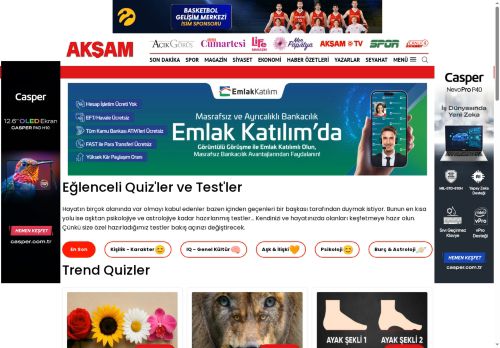 Eğlenceli Testler ve Quizler | AKŞAM