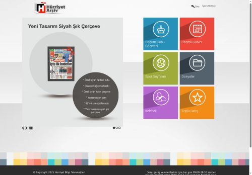 Hürriyet Çerçeveli Sayfa Arşivi / Doğum Günü Hürriyeti