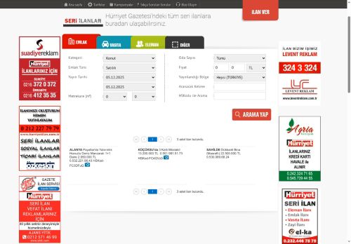 Hürriyet Seri İlanlar - Emlak