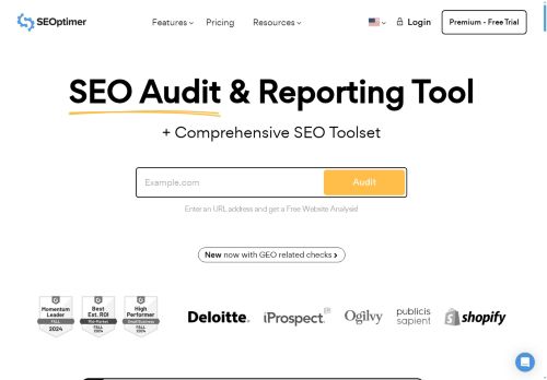 Analyze Websites With Free SEO Audit & Reporting Tool - SEOptimer