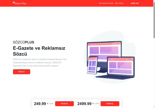 Sözcü Abonelik Giriş