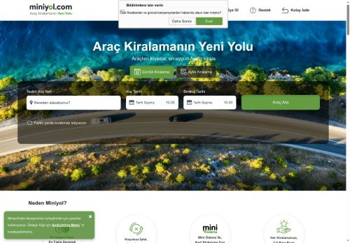 Ucuz Araç Kiralama | En İyi Rent A Car Fırsatları - Miniyol