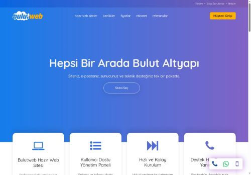 Hazır Web Sitesi - Web Site Paketleri - Bulutweb