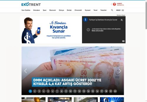 Ekonomi Haberleri, Türkiye ve Dünya Ekonomisi - Ekotrent