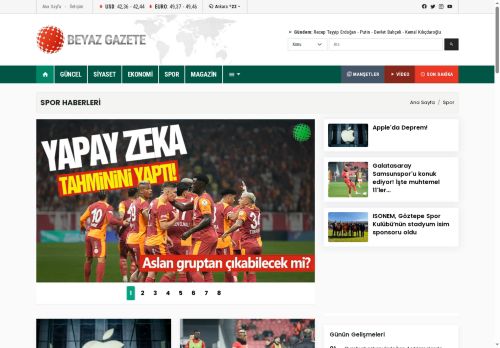 Spor Haberleri | BeyazGazete.com
