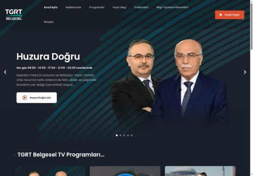 TGRT Belgesel TV - Özlem Duyduğunuz Huzur Ekranı