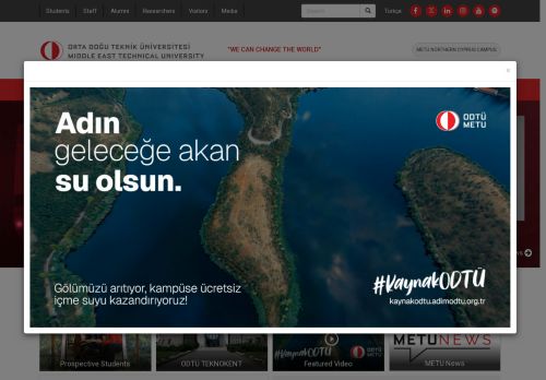 METU - Middle East Technical University | WE CAN CHANGE THE WORLD