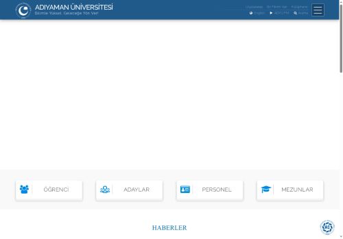 ADIYAMAN ÜNİVERSİTESİ | ADYÜ