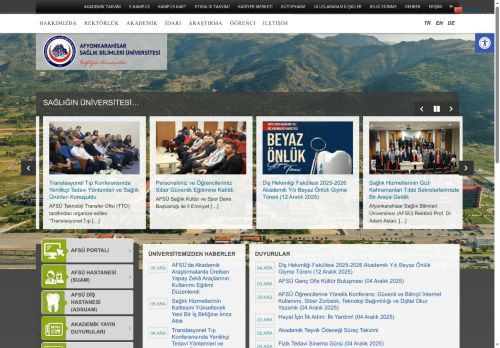 AFSÜ - Sağlığın ÜniversitesiAFSÜ | Sağlığın Üniversitesi