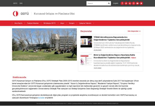 Kurumsal Gelişim ve Planlama Ofisi  | Orta Doğu Teknik Üniversitesi