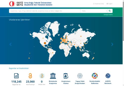 Akademik Veri Yönetim Sistemi | AVESİS