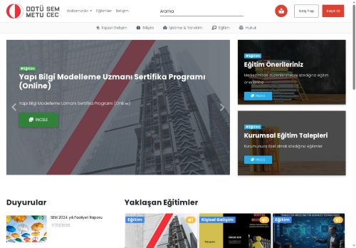 ODTÜ SEM - ODTÜ Sürekli Eğitim Merkezi