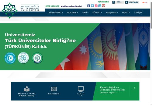 KOSTÜ | Kocaeli Sağlık ve Teknoloji Üniversitesi – Geleceği Keşfet