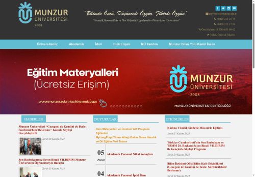MUNZUR ÜNİVERSİTESİ