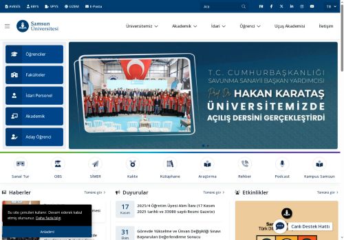 Ana Sayfa - Samsun Üniversitesi