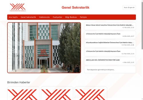 Ana Sayfa | Yükseköğretim Kurulu