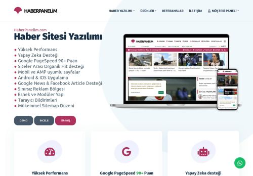 Haber Sitesi Yazılımı - HaberPanelim.com - Haberci Scripti - Haber Teması - Haber Yazılımı