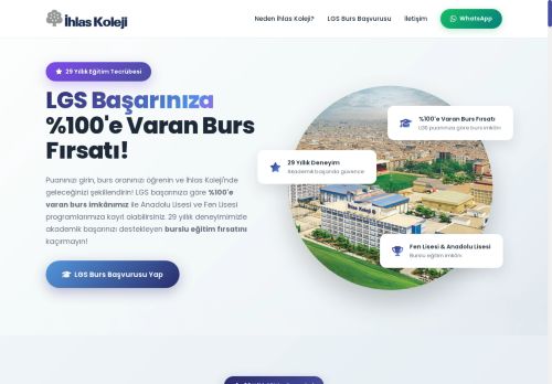 LGS Puanınıza Göre %100'e Varan Burs Fırsatı | İhlas Koleji 2025 LGS Burs Hesaplama