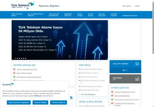 Türk Telekom Yatırımcı İlişkileri | TT Yatırımcı İlişkileri