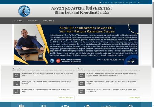 Bilim İletişimi Koordinatörlüğü | Bir başka HABER SİTESİ sitesi